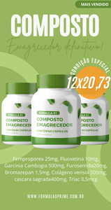 COMPOSTO EMAGRECEDOR 30 CÁPSULAS