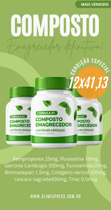 COMPOSTO EMAGRECEDOR 60 CÁPSULAS