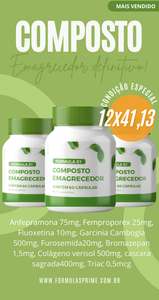 COMPOSTO EMAGRECEDOR 60 CÁPSULAS